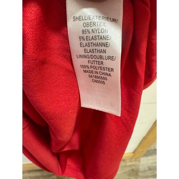 Adrianna Papell Red Lace Cocktail Party Dress Size 8 - Picture 7 of 7